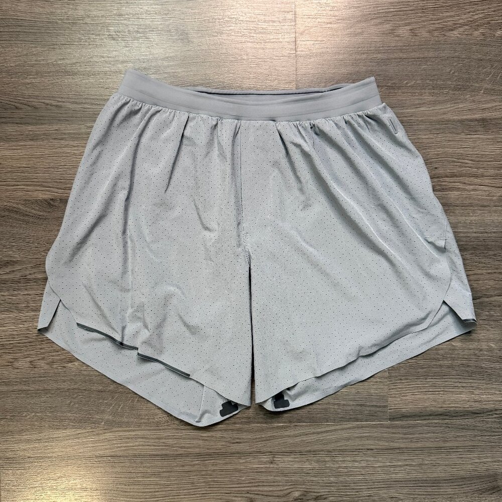 Lululemon Men's Fast and Free Lined Short 6" - Grey - Picture 3 of 10